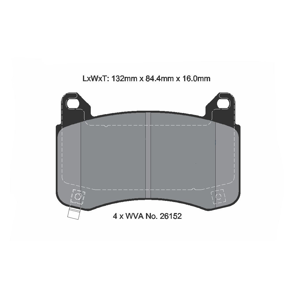 PAGID T8280SP2001 Front Brake Pads for TESLA Model 3 (5YJ3) / Model Y (5YJY) (STREET+) Photo-1