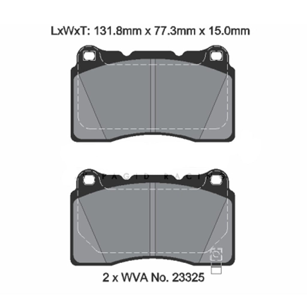 PAGID T8300SP2001 Front Brake Pads for SUBARU BRZ / TOYOTA GT86 / GR86 (STREET+) Photo-1