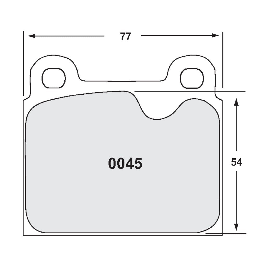 PFC 0045.11.15.44 Front Brake Pads for PORSCHE 911 / 911S 1972-1983 (11 Compound, 15 mm) Photo-1