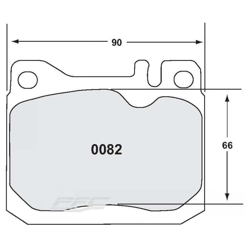 PFC 0082.80.15.04 Front Brake Pads for FERRARI 412 1985-1988 (80 Compound, 15 mm) Photo-0