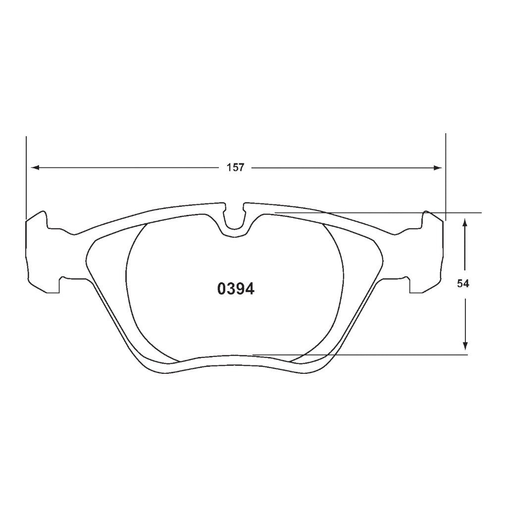 PFC 0394.331.20.44 Front Brake Pads for BMW 330i (E46) / M3 (E36 / E46) / M5 (E34) (331 Compound, 20 mm) Photo-1