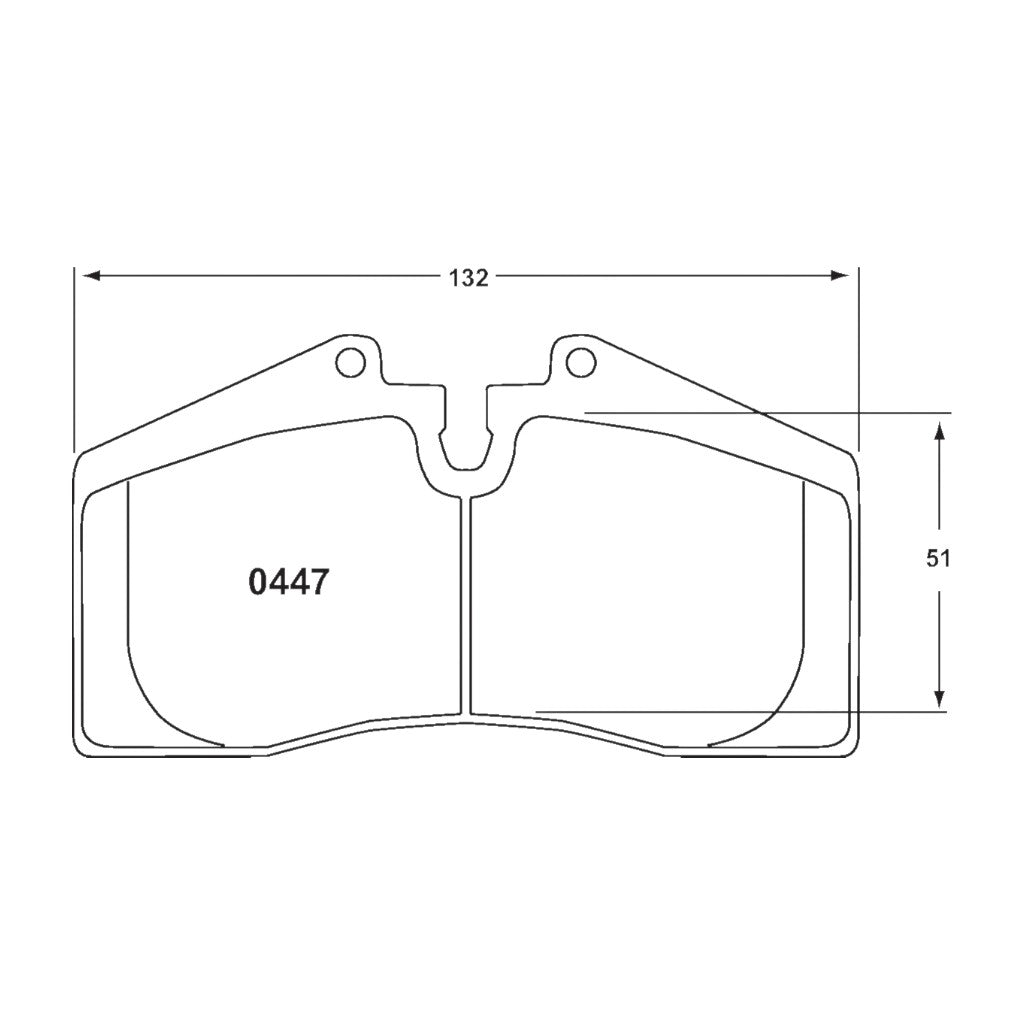 PFC 0447.10 Brake pads Z-RATED for STOPTECH 4-pot ST40 Photo-2