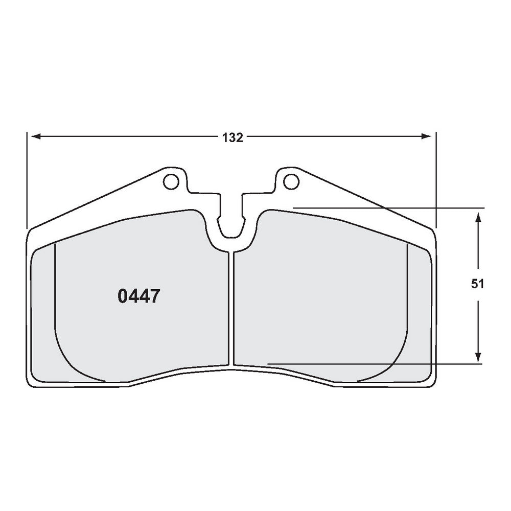 PFC 0447.11.17.44 Front Brake Pads for PORSCHE 964 Turbo / 993 Turbo / 928 / 944 / 968 / STOPTECH 4-pot ST40 (11 Compound, 17 mm) Photo-1