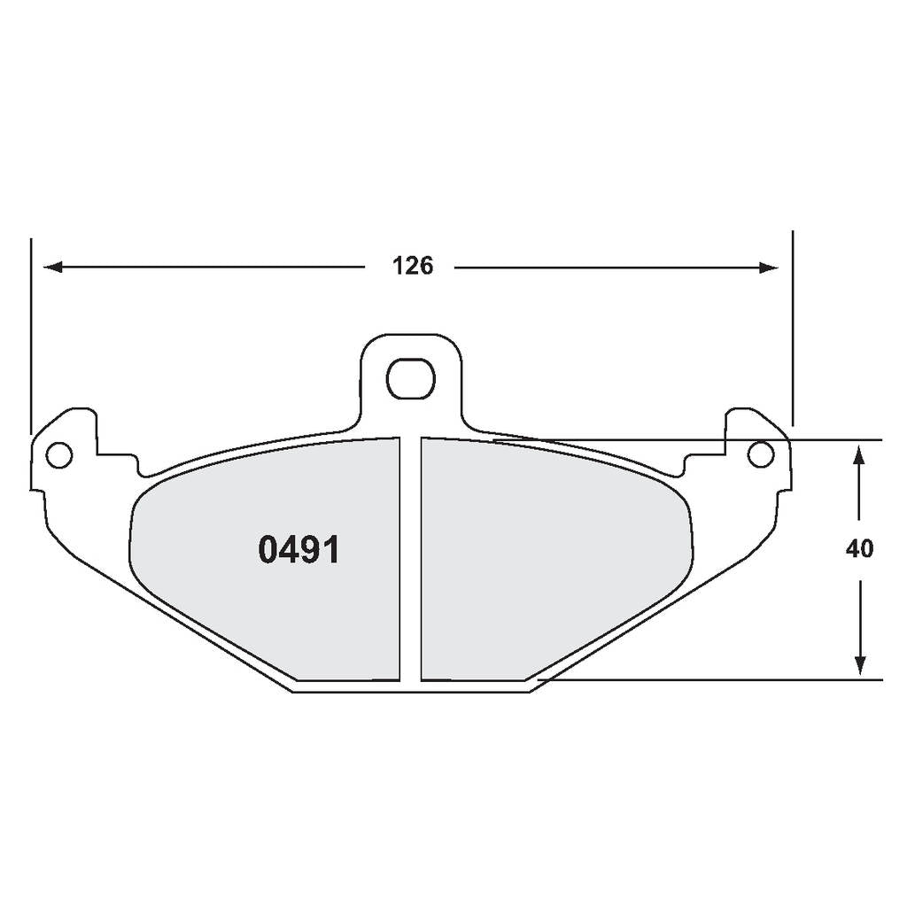 PFC 0491.68.13.64 Rear Brake Pads for LOTUS Exige / Elise / DODGE Viper (SR I / SR II) (68 Compound, 13 mm) Photo-0