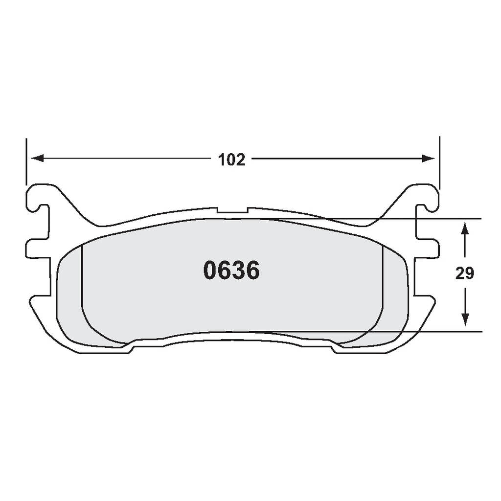 PFC 0636.68.13.64 Rear Brake Pads for MAZDA MX-5 (NA / NB) (68 Compound, 13 mm) Photo-0