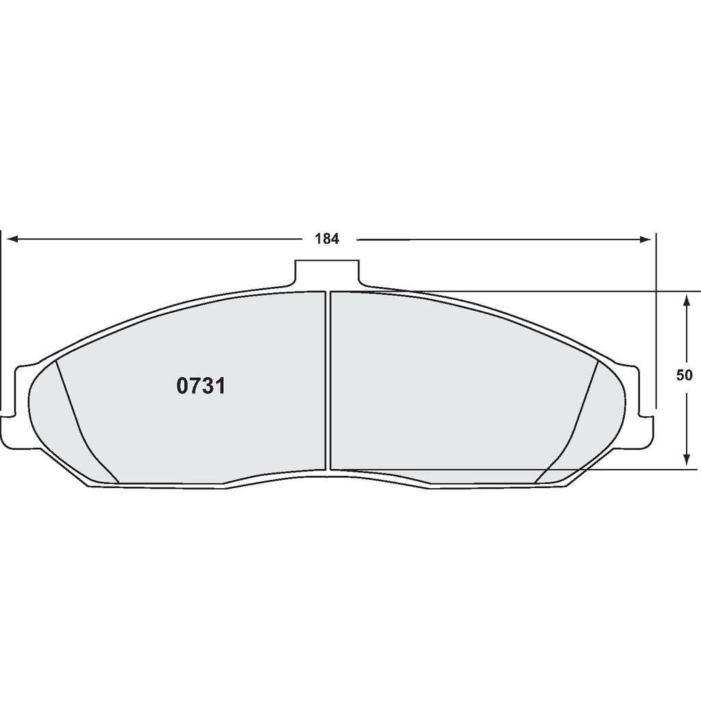 PFC 0731.68.15.64 Front Brake Pads for CHEVROLET Corvette (C5 / C6) (68 Compound, 15 mm) Photo-0