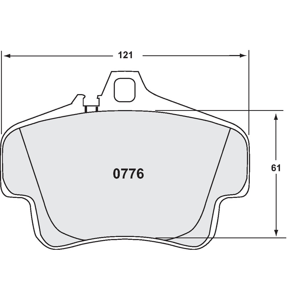 PFC 0776.01.17.44 Brake Pads CMPD 01 for PORSCHE 911 GT3 / GT3RS / GT2 (997) / Cayman S (982) Photo-3