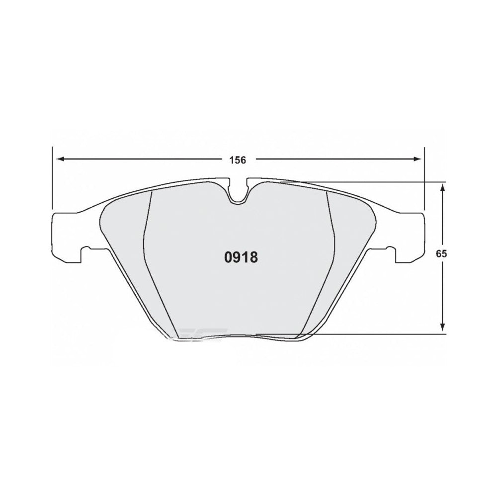 PFC 0918.331.19.44 Front Brake Pads Race 331 CMPD 19 mm for BMW M3 (E90 / E92 / E93) 2008-2013 Photo-1