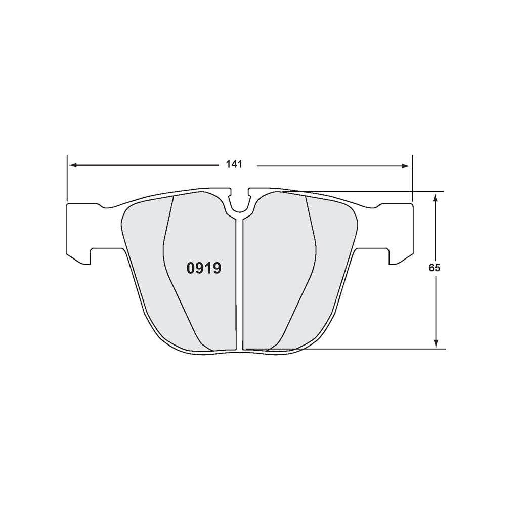 PFC 0919.332.16.44 Rear Brake Pads for BMW M3 (E90 / E92 / E93) 2008-2013 (332 Compound, 16 mm) Photo-2