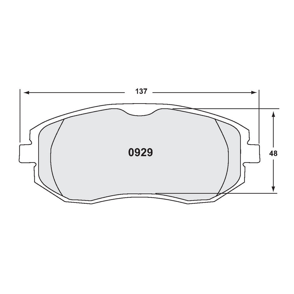 PFC 0929.10 Front Brake Pads for SUBARU BRZ / TOYOTA GT86 / GR86 (Z-Rated Compound) Photo-1