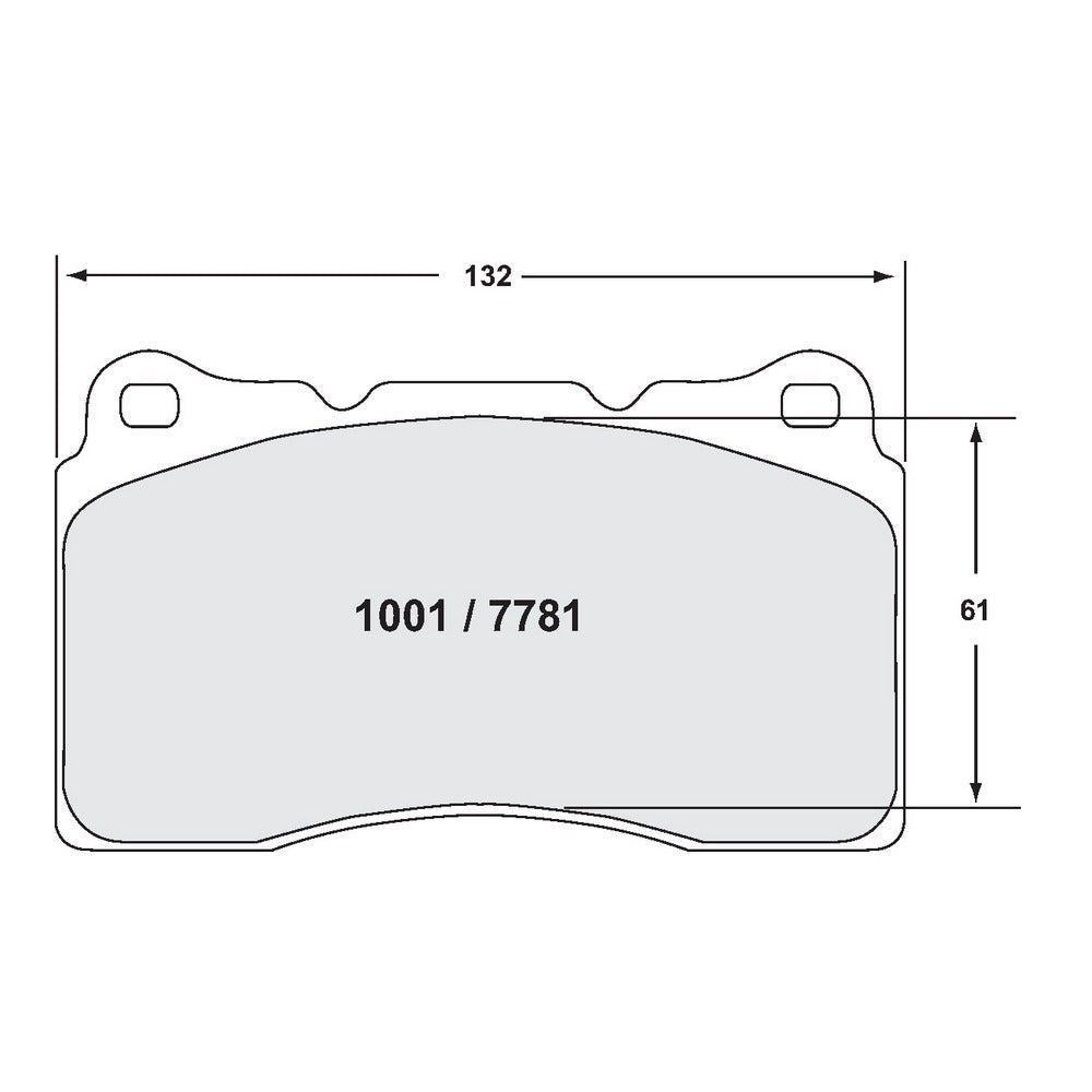 PFC 1001.11 Front Brake Pads for RENAULT Megane 3 RS / HONDA Civic Type R (FK2 / FK8) / MITSUBISHI EVO 4-X / SUBARU STI (Z-Rated Compound) Photo-1