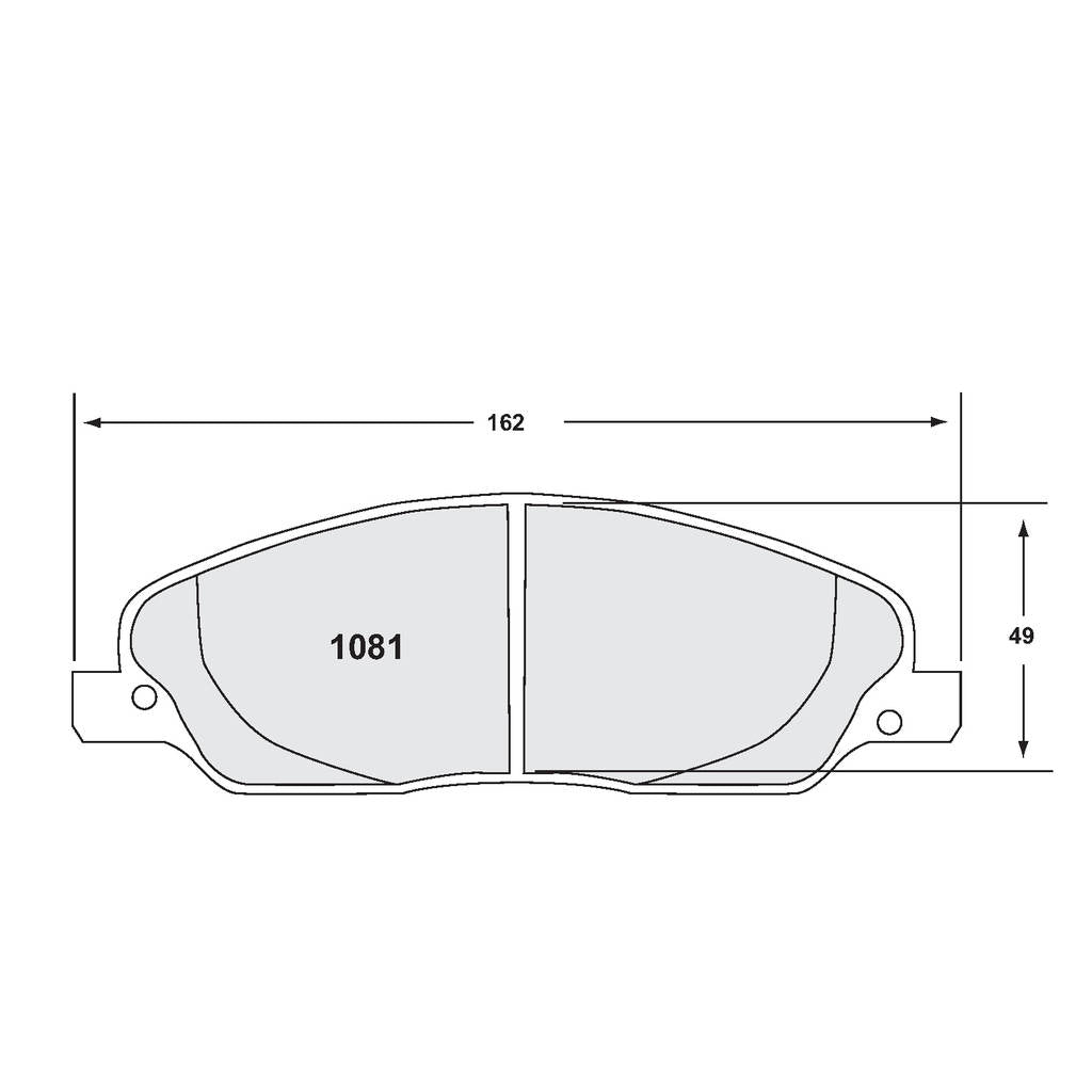 PFC 1081.68.17.64 Front Brake Pads for FORD Mustang Shelby (S197) / Mustang GT (S197) (68 Compound, 17 mm) Photo-0