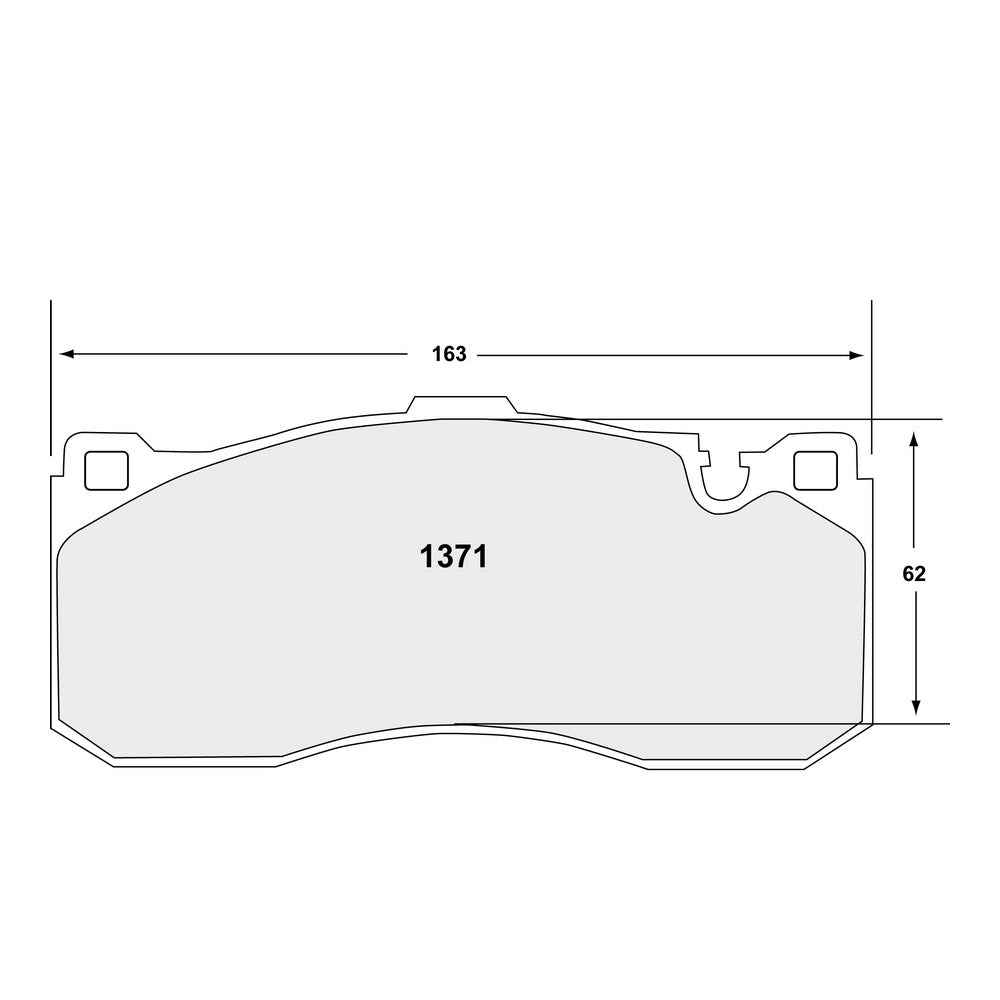 PFC 1371.08.16.44 Front Brake Pads for BMW 135i (E82) 2007-2013 (08 Compound, 16 mm) Photo-1