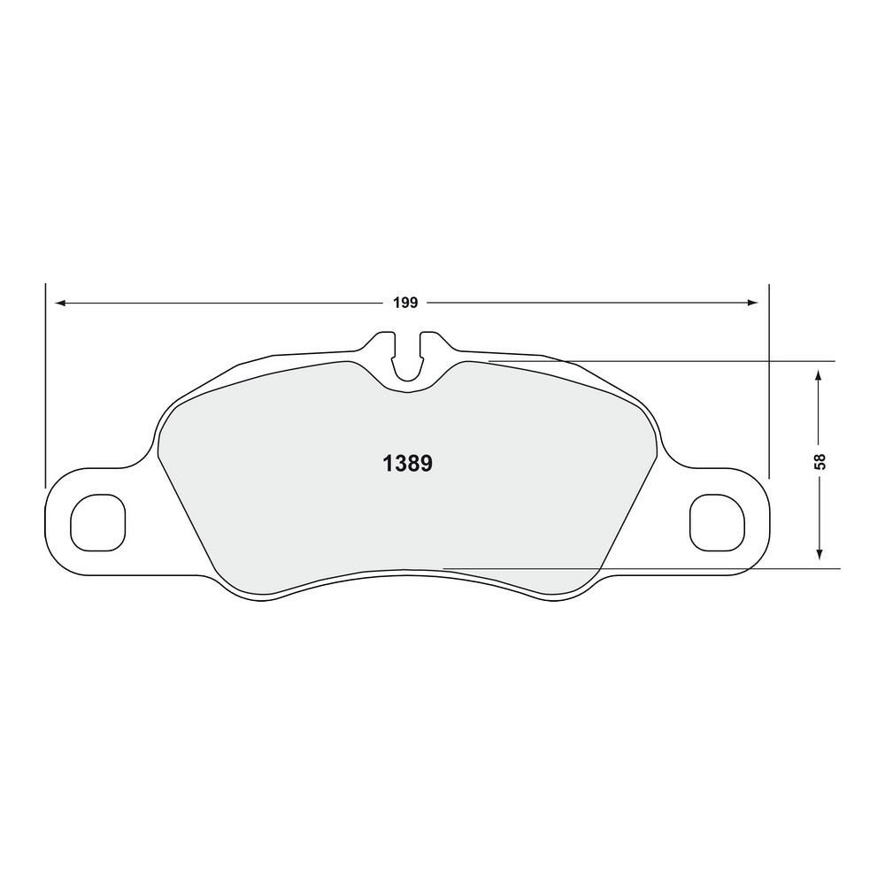 PFC 1389.08.17.44 Front Brake Pads Race 08 CMPD 17 mm for PORSCHE 718/981 Boxster GTS 3.4/981c GTS Photo-1