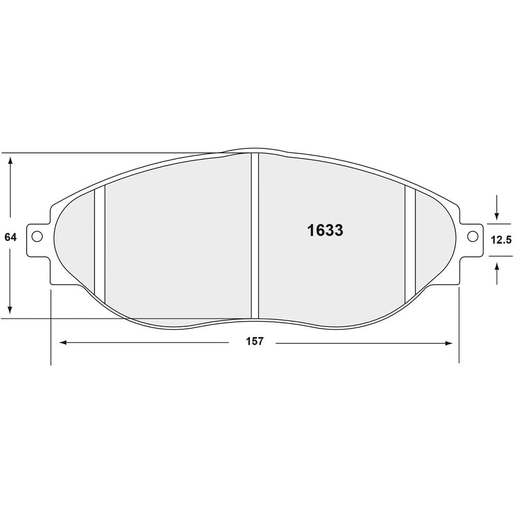 PFC 1633.68.19.64 Front Brake Pads for VW Golf Clubsport / Golf GTI / Golf R (Mk7) (68 Compound, 22 mm) Photo-0