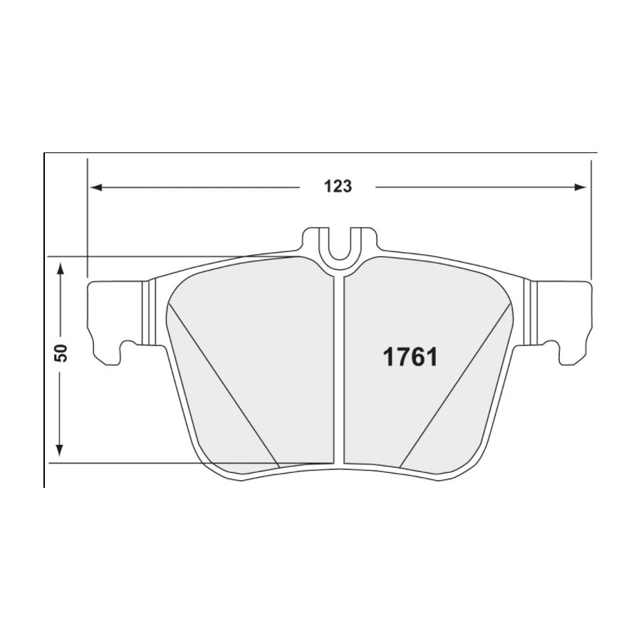 PFC 1761.332.00.44 Rear Brake Pads for VW Golf GTI / Golf Clubsport / Golf R 4Motion (Mk7) (332 Compound) Photo-1