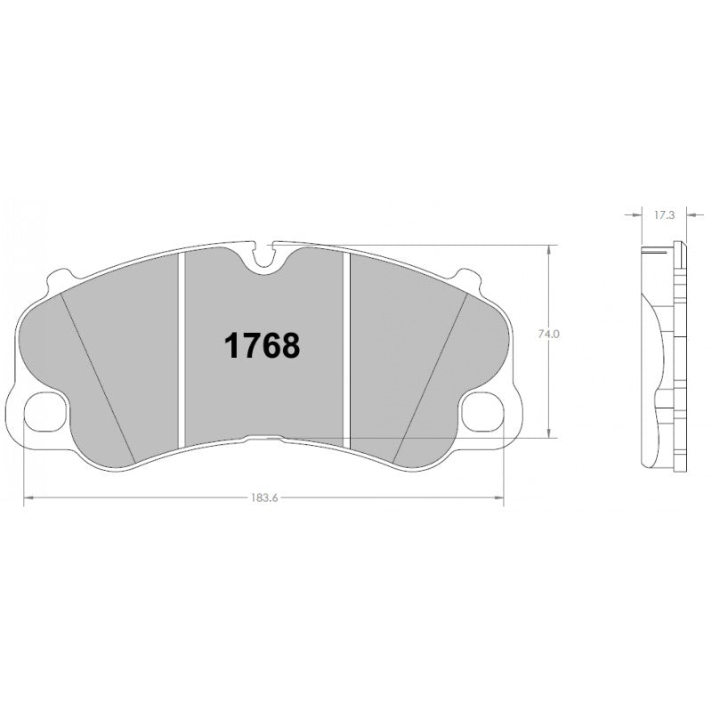 PFC 1768.331.17.44 Front Brake Pads for PORSCHE 991 GT3, 992 GT3, 992 S/4S, Cayman GT4 Photo-0