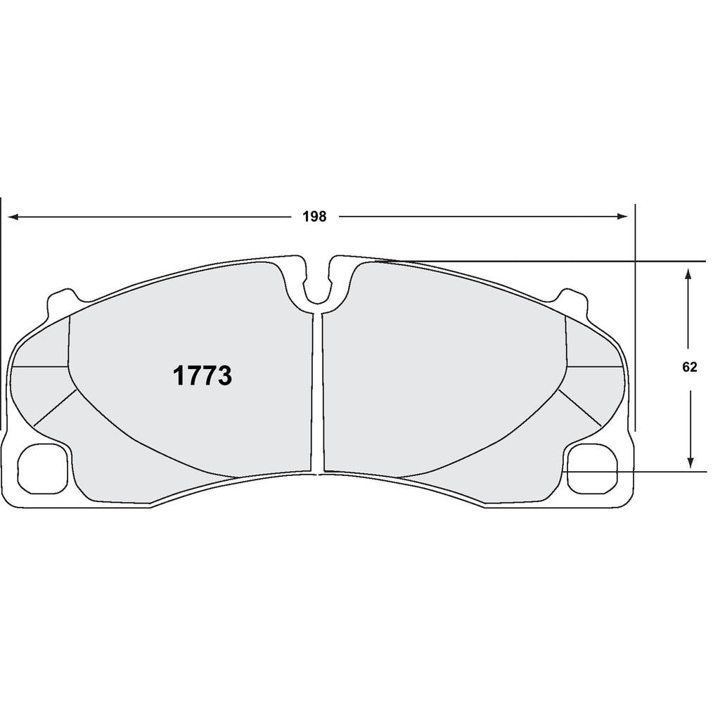 PFC 1773.68.17.64 Front Brake Pads for PORSCHE 911 GT3 / GT3RS (991 / 992) / 718 Cayman GT4RS (982) (68 Compound, 18 mm) Photo-0