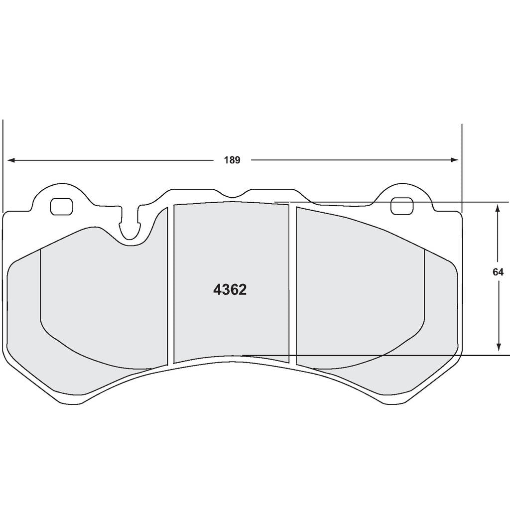 PFC 4362.10 Front Brake Pads for NISSAN GT-R (R35) 2009- (Z-Rated Compound, 19 mm) Photo-0