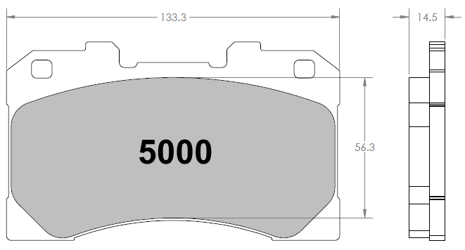 PFC 5000.331.15.44 Front Brake Pads for TOYOTA GR Yaris (GXPA16) / GR Corolla (E210) (331 Compound, 15 mm) Photo-0