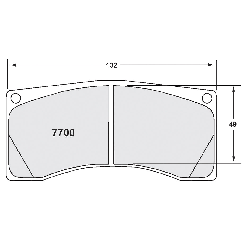 PFC 7700.19.26.44 Rear Brake Pads for PORSCHE 911 GT3 Cup (992) / GT3R (991 / 992) (19 Compound, 26 mm) Photo-1