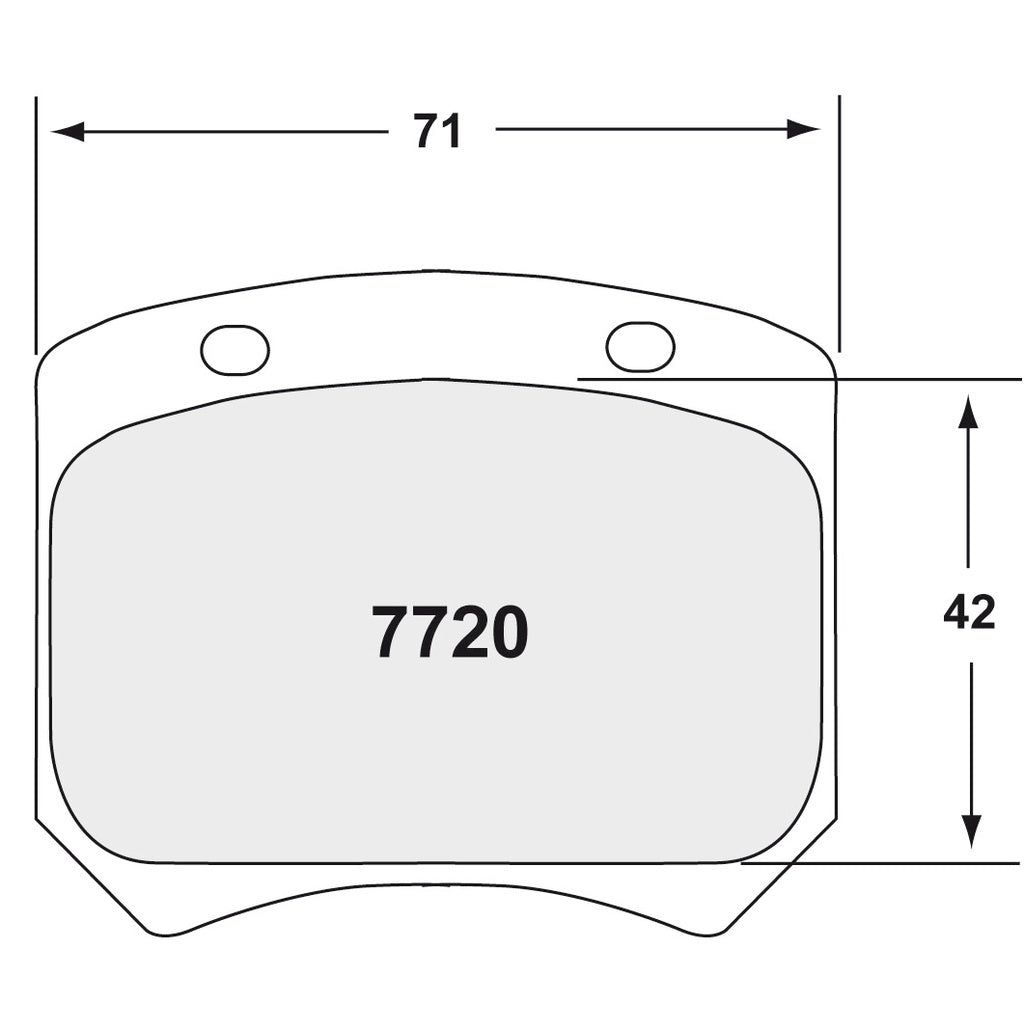 PFC 7720.19.15.44 Brake Pads (19 Compound, 15 mm) Photo-1