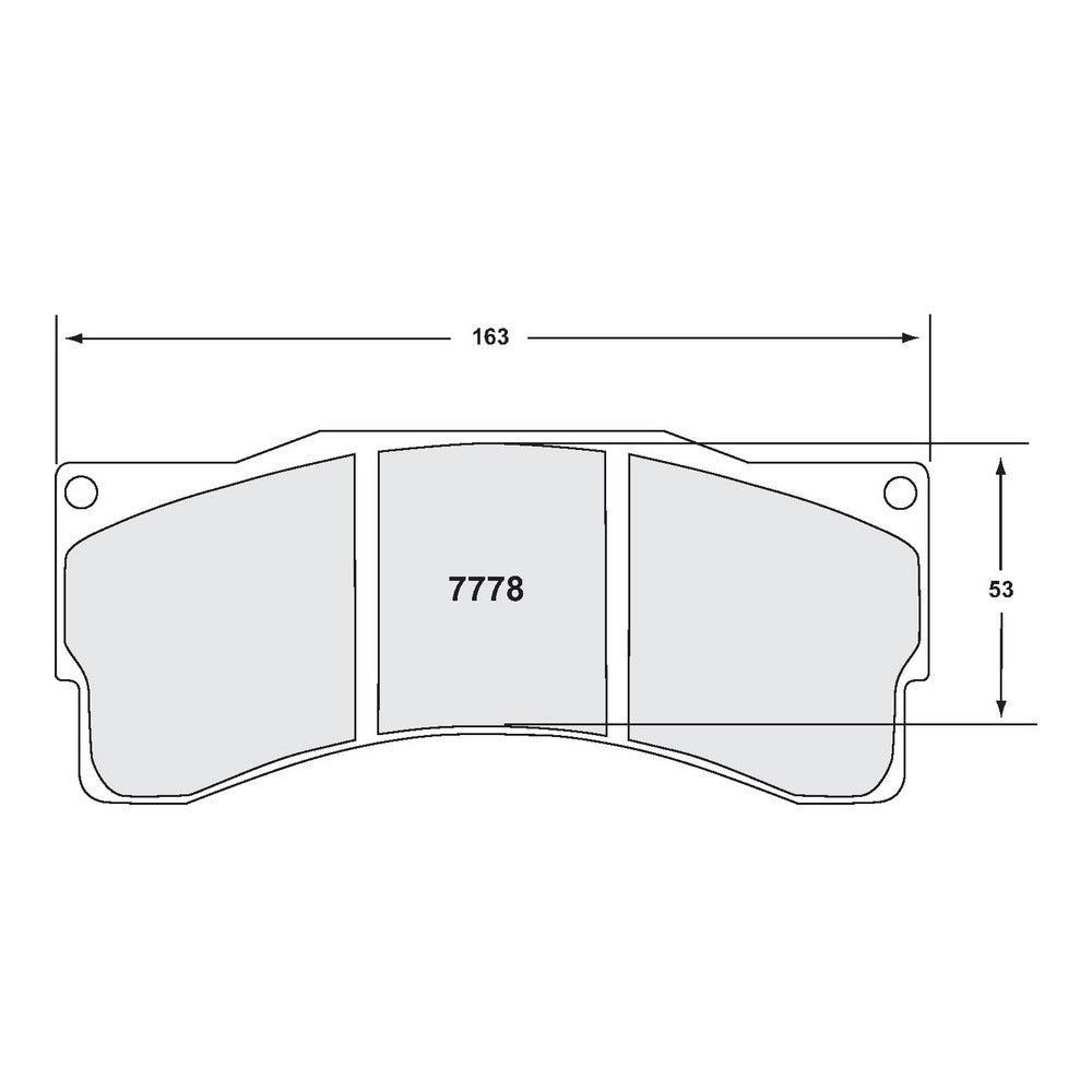 PFC 7778.39.25.44 Front Brake Pads for Caliper AP Racing CP9665 / BMW Z4 GT3 (39 Compound, 25 mm) Photo-1