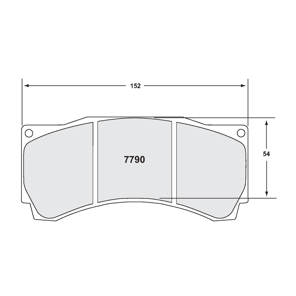 PFC 7790.331.25.44 Front Brake Pads Race 331 CMPD 25 mm for SUBARU BRZ (ZC6) / TOYOTA GT86 (ZN6) / AP Racing Caliper CP9668 Photo-1