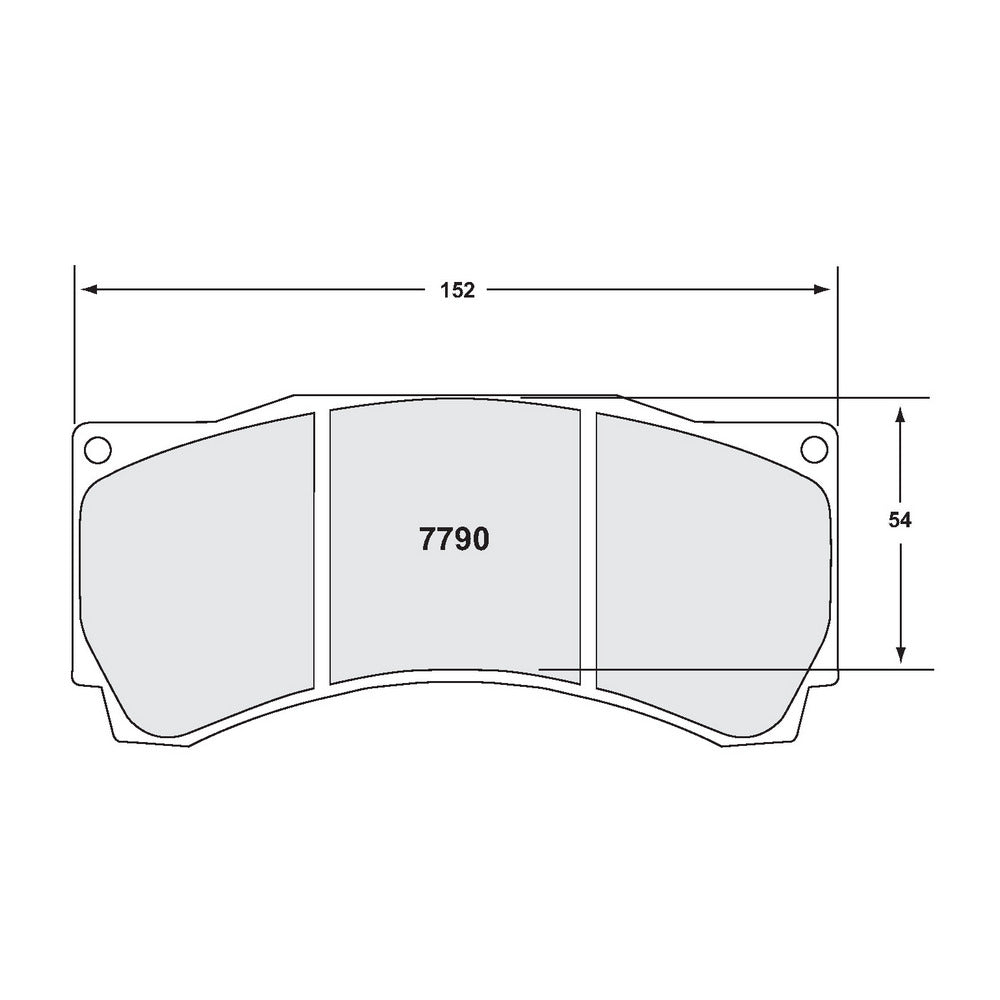 PFC 7790.39.17.44 Front Brake Pads for Caliper AP Racing CP9660 (39 Compound, 17 mm) Photo-1