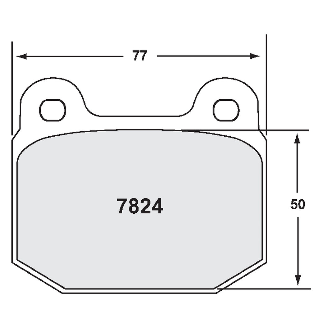 PFC 7824.11.15.44 Front Brake Pads for LOTUS Elise / Exige (11 Compound, 15 mm) Photo-0
