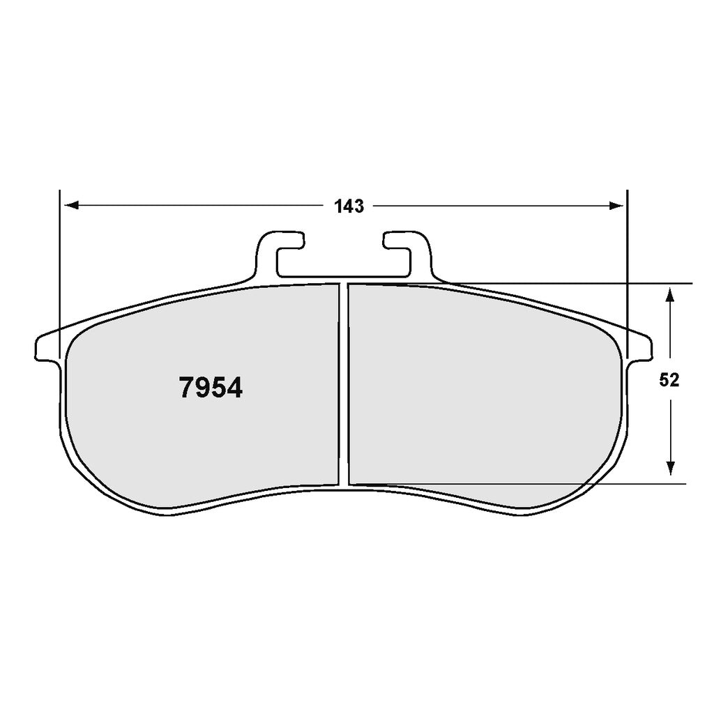 PFC 7954.331.28.44 Brake Pads for BMW M3 (E92) / M235i Racing (331 Compound, 28 mm) Photo-0