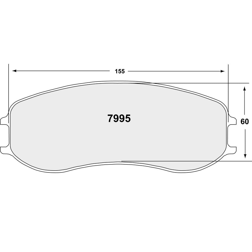 PFC 7995.68.22.64 Front Brake Pads for Caliper PFC ZR95 (68 Compound, 22 mm) Photo-0