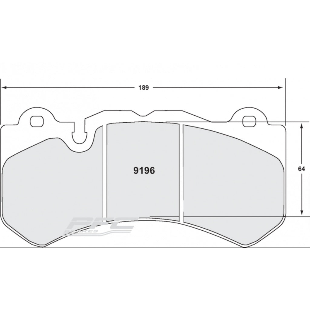 PFC 9196.10 Brake Pads for AUDI RS6 (C6) / MERCEDES AMG C63 (Z-Rated Compound) Photo-0