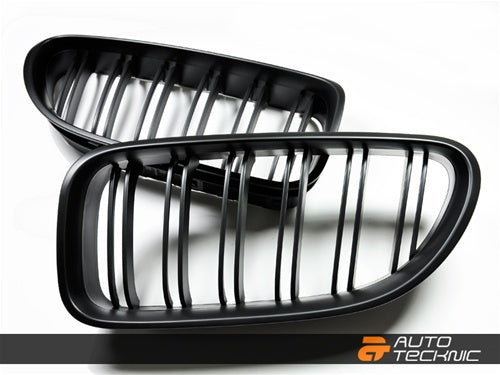 AUTOTECKNIC BM-0612-MB Dual-Slats Stealth Black Front Grilles - F06 Gran Coupe / F12 Coupe / F13 Cabrio | 6 Series & M6 Photo-0