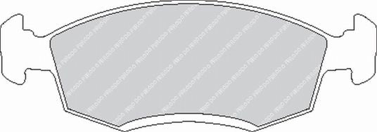 FERODO FCP276H Front Brake Pads DS2500 for FORD Escort RS Photo-0