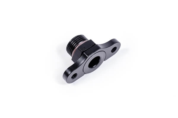 RADIUM 20-0301 Fuel Rail Adapter Fitting FPR 8AN ORB, 11mm Bore, 39mm Spacing, M6 for TOYOTA GR Corolla Photo-0