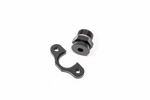 RADIUM 20-0603 Fuel Rail Adapter Fitting FPR 8AN ORB, 7mm Bore, 39mm Spacing, M6 for TOYOTA GR Corolla Photo-0