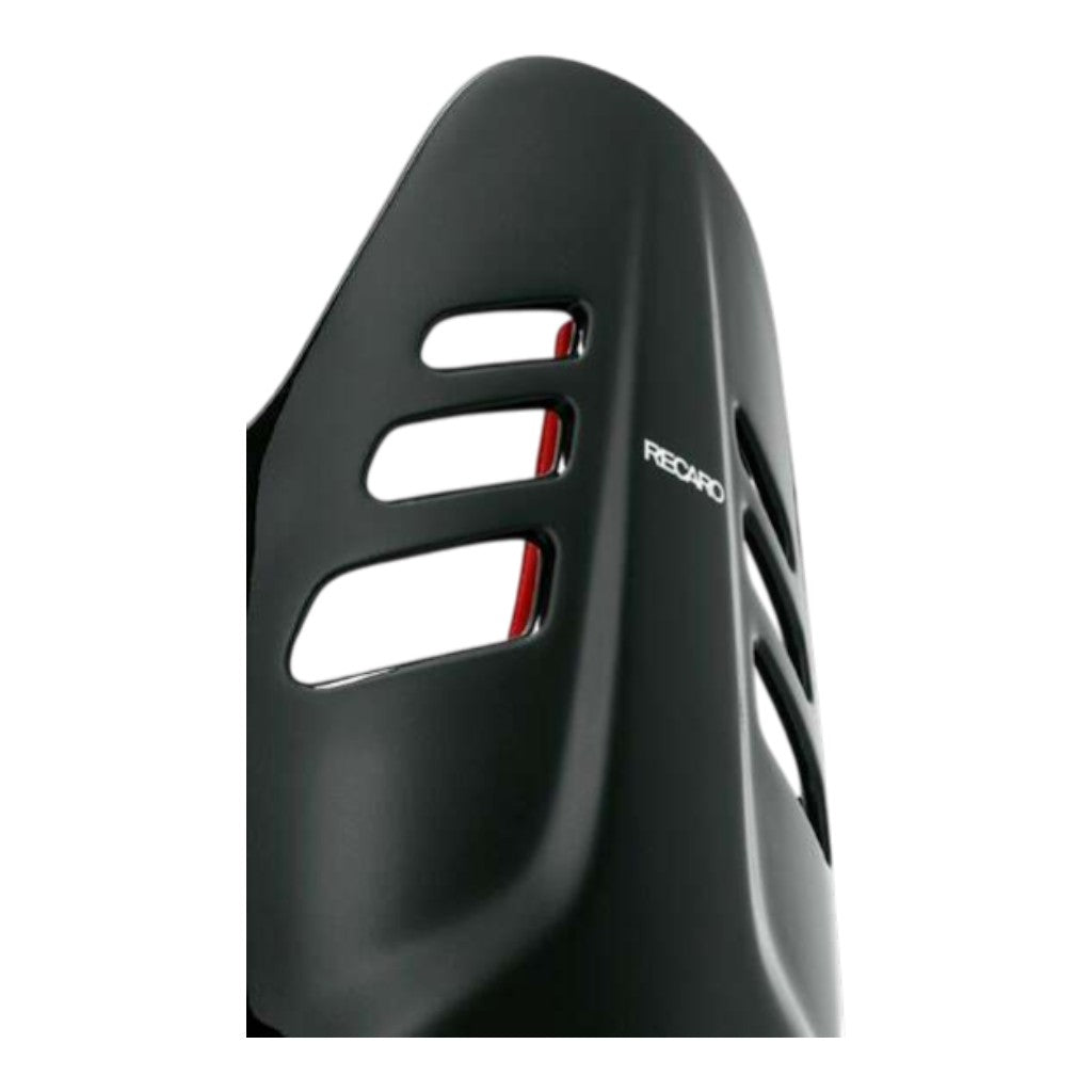 RECARO 076.02.2B22 Race Seat Podium GF Right Side (ABE / FIA 8855-1999), Black Alcantara / Red Leather, Size L Photo-1
