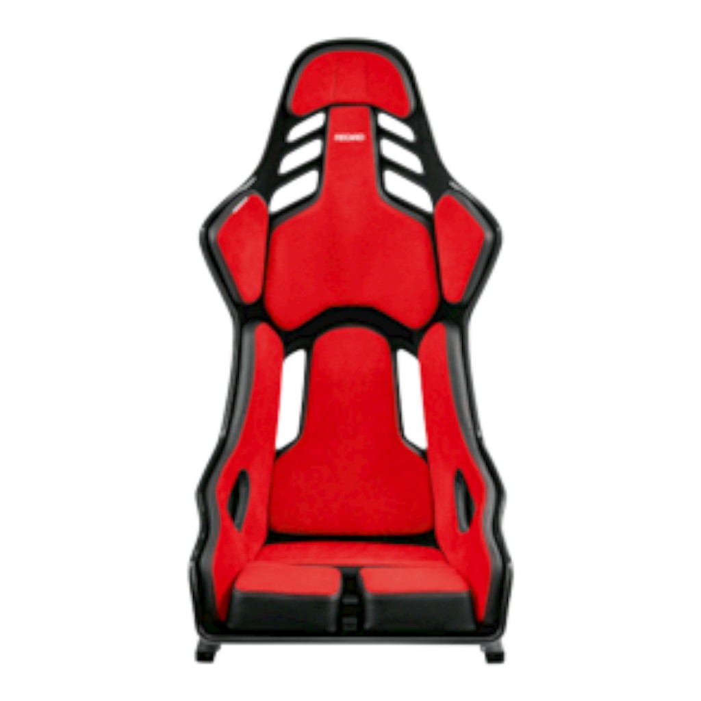 RECARO 076.02.2B23 Race Seat Podium GF Right Side (ABE / FIA 8855-1999), Red Alcantara / Black Leather, Size L Photo-1