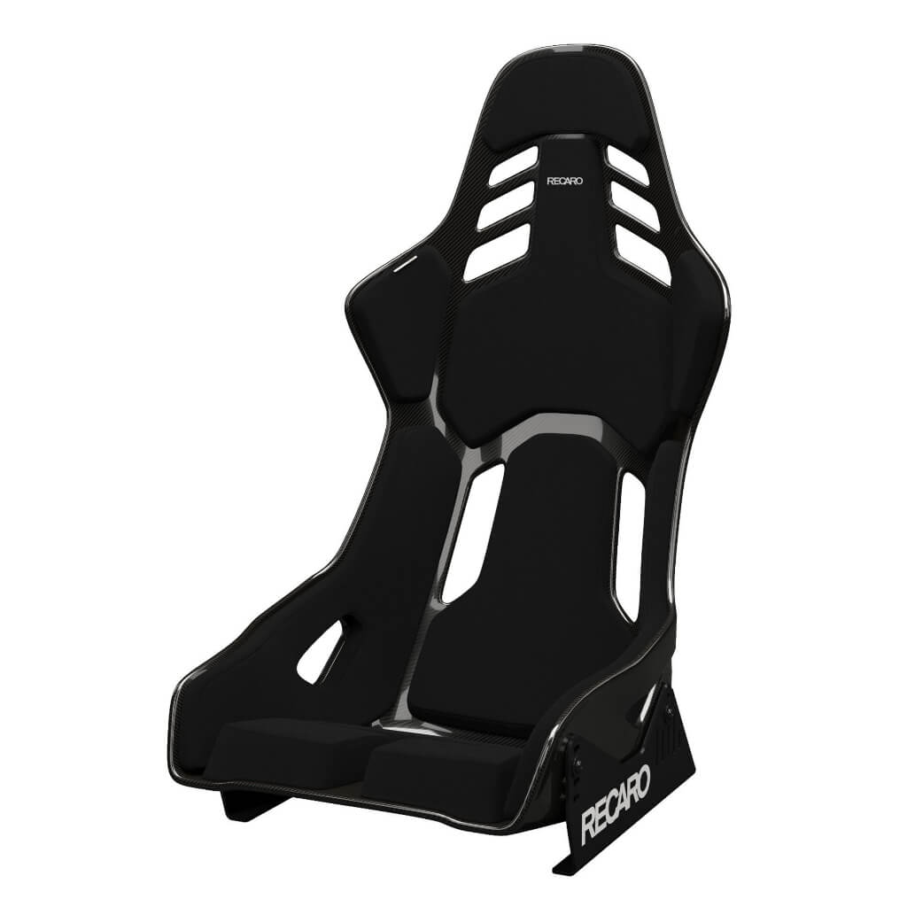 RECARO 078.01.2B21 Race Seat Podium CF Right Side (ABE / FIA) Black Velour, Size M Photo-0