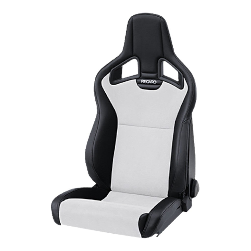 RECARO 415.10.2588 Right Heated Sport Seat Cross Sportster CS SAB, Artificial Leather Black / Dinamica Silver Photo-0