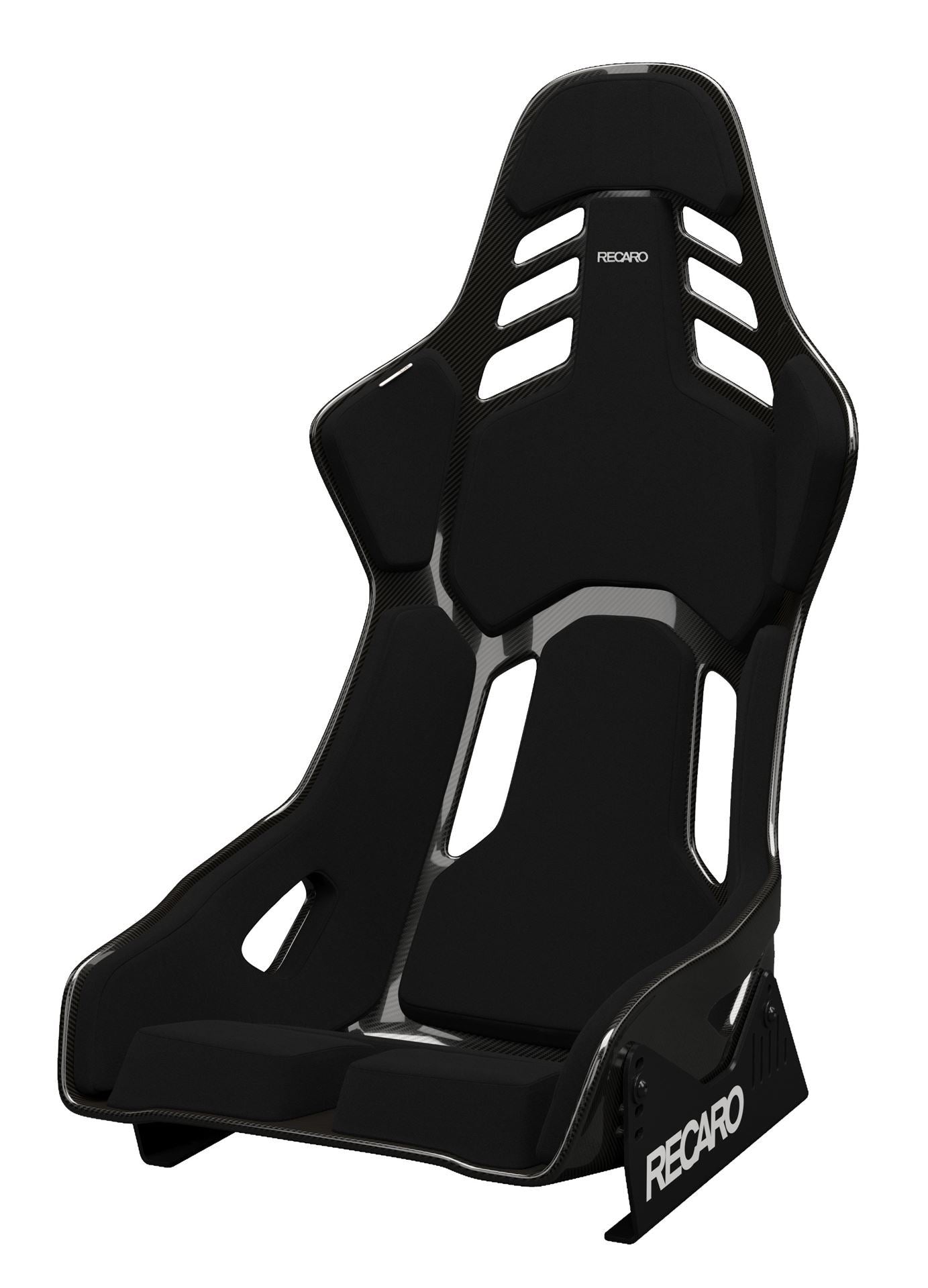 RECARO 078.02.1B21 Race Seat Podium CF Left Side (ABE / FIA 8855-1999) Black Velour, Size L Photo-0