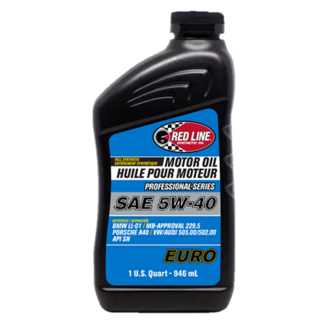RED LINE OIL 12904 Professional Series EURO Motor Oil 5W40 0.95 L (1 qt) Photo-0