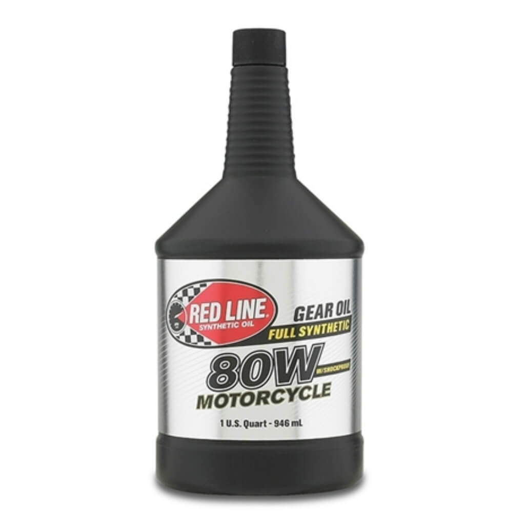 RED LINE OIL 42704 Motorcycle Gear Oil with ShockProof 80W 0.95 L (1 qt) Photo-0
