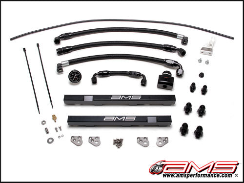 AMS ALP.07.07.0002-1 ALPHA fuel rail for NISSAN GT-R R35 with pressure sensor Photo-0