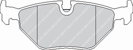FERODO FCP578H Rear Brake Pads DS2500 for BMW M3 (E36) / M5 (E34) Photo-0