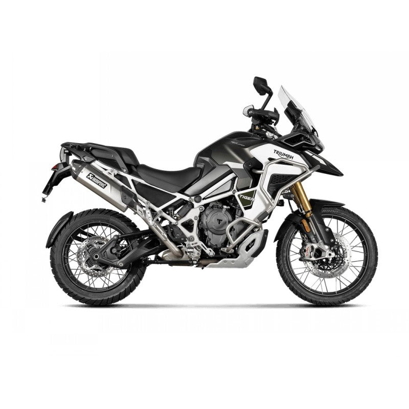 AKRAPOVIC S-T12SO6-HJA Slip-On Line (Titanium) for TRIUMPH Tiger 1200 GT / RALLY 2022- Photo-1