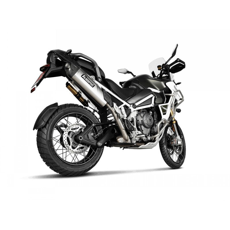 AKRAPOVIC S-T12SO6-HJA Slip-On Line (Titanium) for TRIUMPH Tiger 1200 GT / RALLY 2022- Photo-2