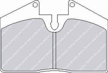 FERODO FCP451H Front Brake Pads DS2500 for PORSCHE 911 Carrera / Turbo GT2 4 (993) / FERRARI 456 / F355 Photo-0