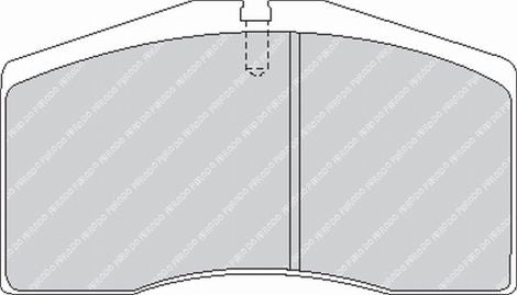 FERODO FCP891H Front Brake Pads DS2500 for PORSCHE 911 Turbo GT2 / Turbo GT2 4 / Turbo 4 (993) Photo-0